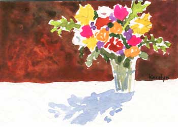 "Anniversary Bouquet" by Karolyn Alexander, Whitewater WI - Watercolor